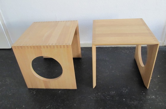 Image 1 of 2x Jens Quistgaard Cube Side Tables Richard Nissen