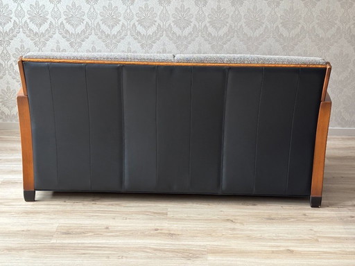 Schuitema Art Deco (Decoforma) 2/3-Sitzer Sofa - Vintage Designermöbel in gutem Zustand, Warmes Braun/Grau/Schwarz