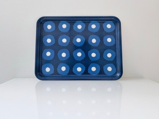 Bandeja IKEA PILLERSTARR – diseño gráfico azul