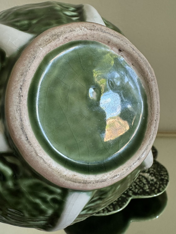 Image 1 of Caldas vintage ceramic green cabbage soup tureen