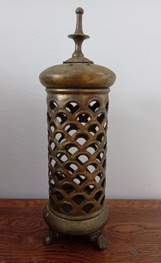 Vintage Brass Incense Burners, Decorative Objects, Gold (photo 4 of 7)