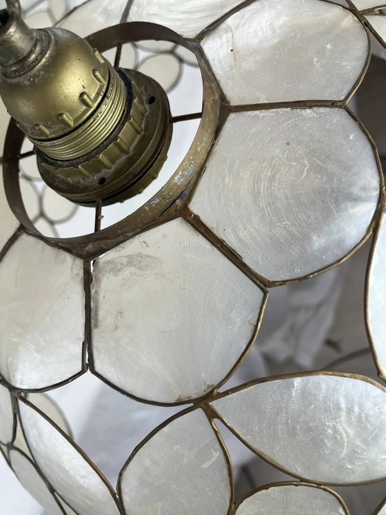 Grande suspension en nacre – Brass, Art Nouveau (photo 7 of 12)