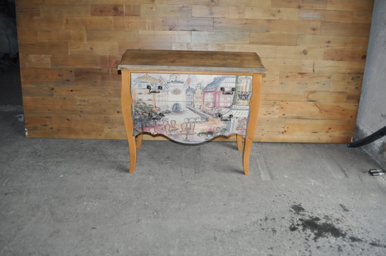 Baroque Style Chest of Drawers with Paris Photo – Wood, Barok (photo 6 of 9)