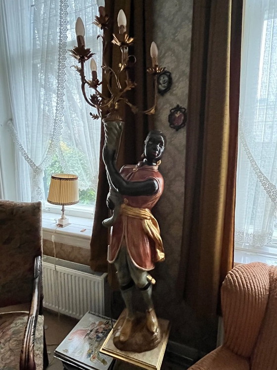 Blackamoor-Torchière – Lámparas de pie, Metal, Wood (photo 5 of 5)