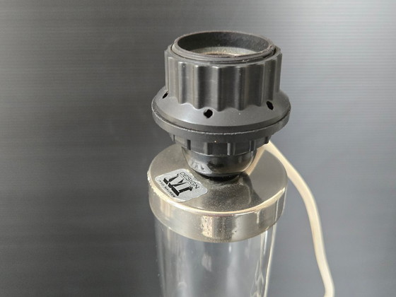 Image 1 of LAMPE VINTAGE 1960 GRANDE BOUTEILLE DE INGO MAURER POUR DESIGN M 60S EN VERRE