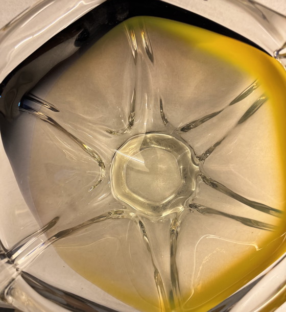 Image 1 of Signed studio glass bowl - Max Verboeket for Kristalunie Maastricht