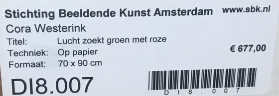 Image 1 of Cora Westerink - Mixed media on paper 50 x 70 cm