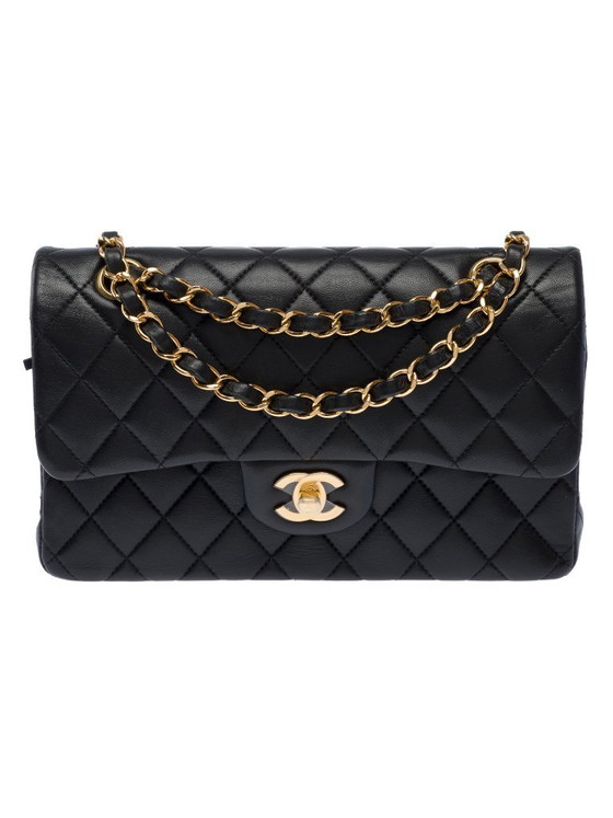 Image 1 of CHANEL Timeless/Classique Schwarze Ledertasche - 103507