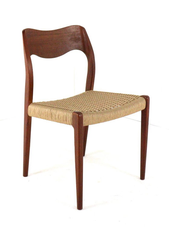 Image 1 of Set di 4 sedie Niels O Möller modello 71 vintage danese