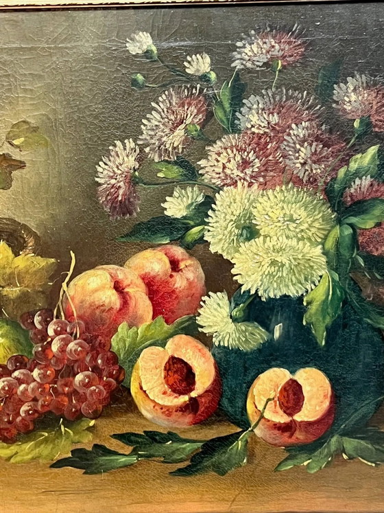 Josef Mansfeld ( ). Still life with flowers and fruit. – Paintings & Drawings, Canvas (photo 4 of 8)