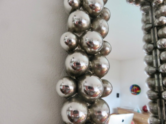 Image 1 of Miroir mural psychedelique dans le gout de Marcel Wanders, 90's