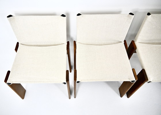 Image 1 of Sedie da pranzo Monk di Afra & Tobia Scarpa per Molteni, anni Settanta, set di 6