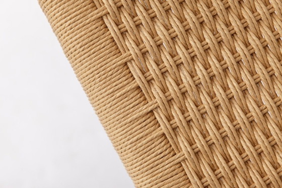 Image 1 of Sillón modelo 56 de Niels Otto Møller, pieza rara | Roble danés | Asiento tejido a mano | Década de 1950