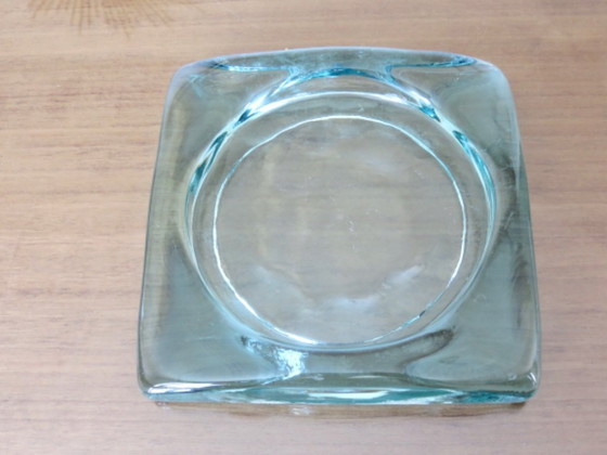 Image 1 of Bloque de vidrio "Saint Gobain", Francia, 1970, organizador de bolsillo o cenicero