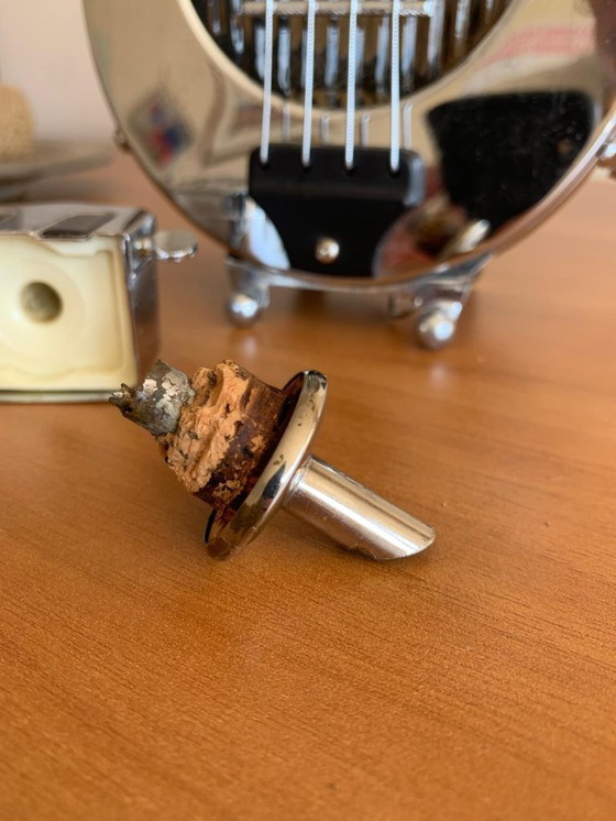 Image 1 of Zeldzame vintage karaf uit de jaren 50 in de vorm van een banjo