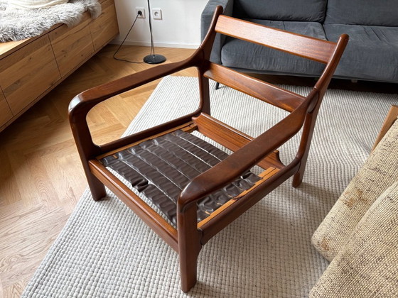 Image 1 of Scandinavian vintage armchair, teak wood