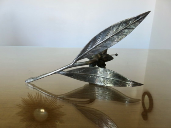 Set di 6 posacenere a forma di fiore, in bronzo argentato, Francia, circa 1960 o 1970 – Oggetti decorativi (photo 16 of 16)