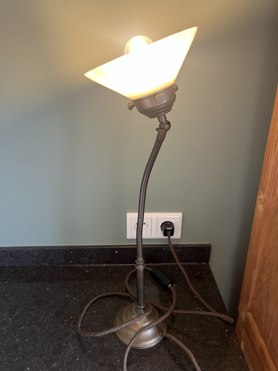 Image 1 of Vintage Messing Bureaulamp