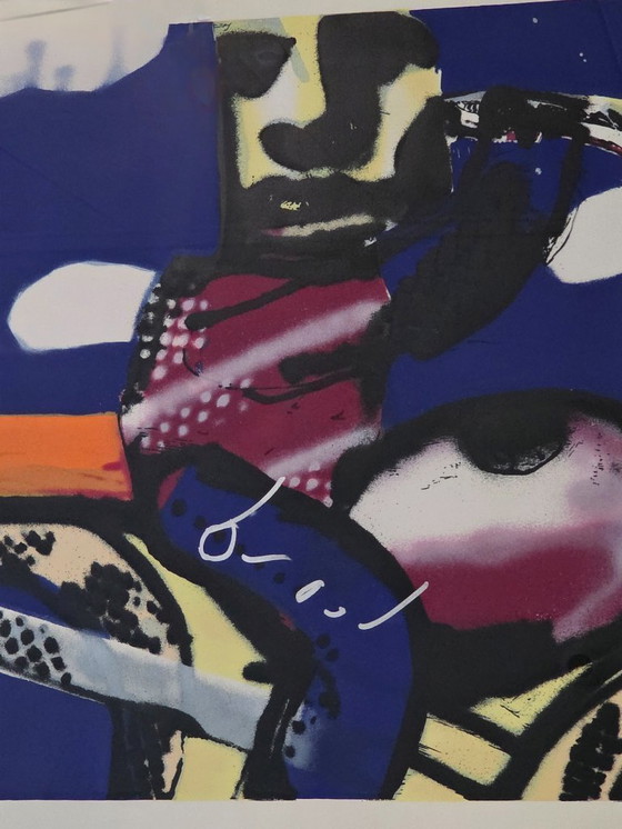 Image 1 of Herman Brood - Moteur - 16/100 - Signé à la main