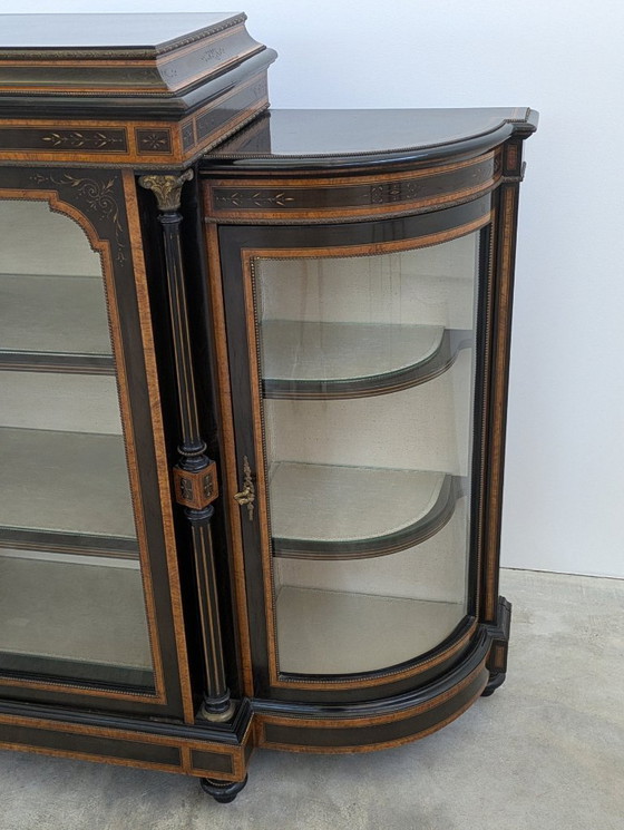 Image 1 of Credenza - Legno annerito, radica di noce - Napoleone III