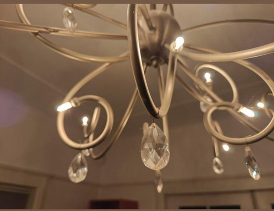 Image 1 of Lampadario Florence, nichel opaco, design Ben Demmers