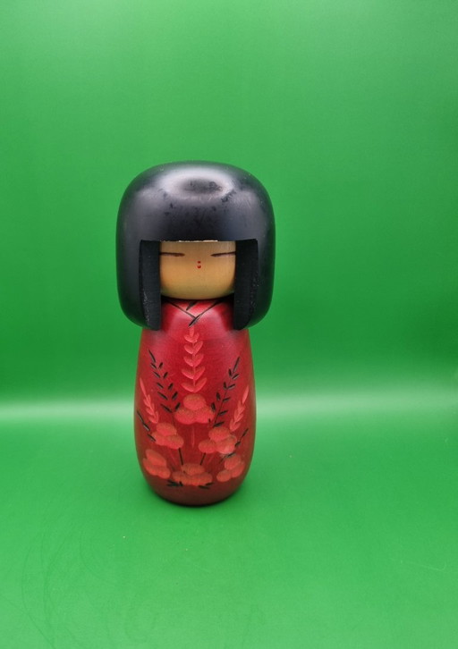 Wunderschöne "Omoi" Kokeshi von Masae Fujikawa