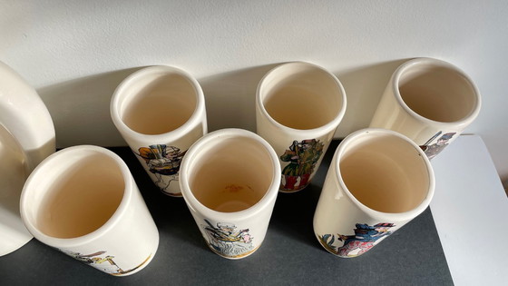 Image 1 of Set da aranciata vintage in ceramica