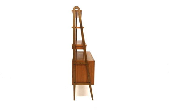 Scandinavische Teak Secretaire, Zweden, 1960, Bureau, Scandinavian (foto 3 van 10)