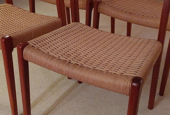 Image 1 of 4 sedie Niels Otto Møller, modello 71, design danese