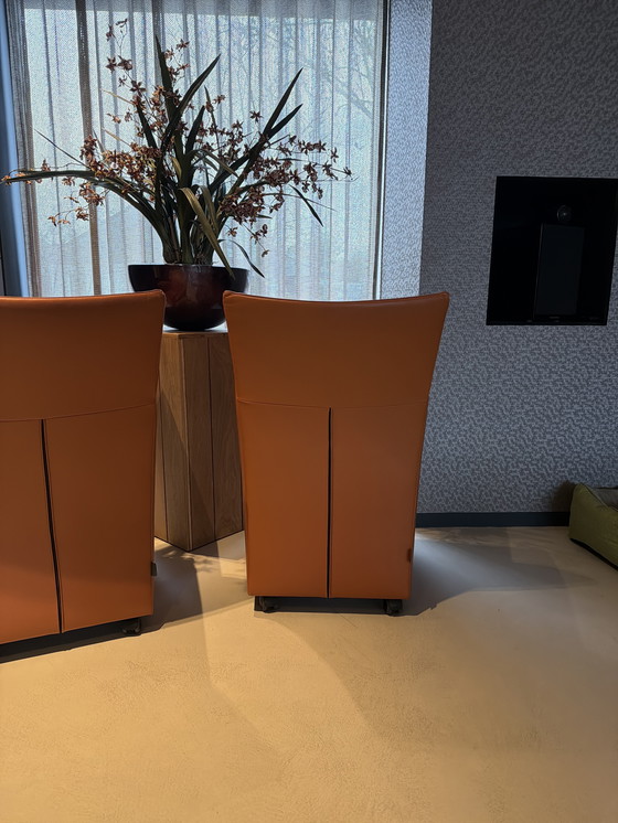 Image 1 of Monti’s Fauteuils Cognac Leer Original Typ Sting 