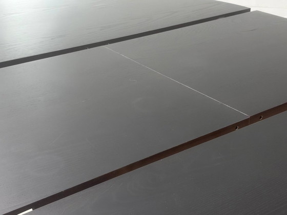 IKEA BJURSTA extendable dining table in black-brown – Wood (photo 10 of 14)