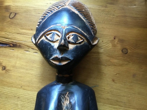 Zeer Mooi Handgesneden Houten Afrikaans Beeld, Moeder Met Kind – beeldhouwkunst, Wood (photo 2 of 6)
