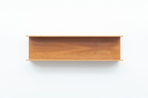 Mensola da parete 100 cm in noce di Walter Wirz per Wilhelm Renz, anni '60