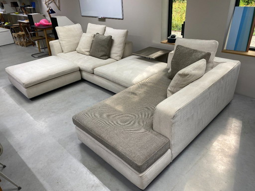 Minotti Powell sofa and Army side table