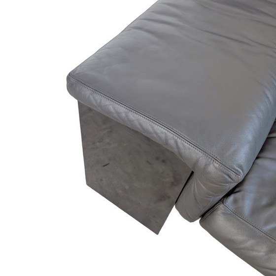 Knoll Brigadier Dreisitzer Leder schwarz Cini Boeri Hochlehner – 3-5 Sitzer Sofas, Wood, Leather (photo 11 of 12)