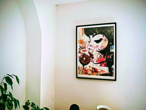 Image 1 of GONGAS - Her Lollipop - Framed artist's lithograph