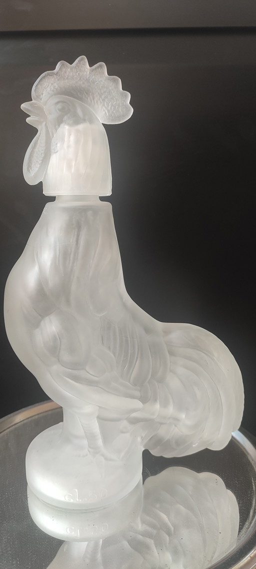 Zoomorphe Karaffe (28 cm) aus mattiertem italienischem Glas - 1970er Jahre