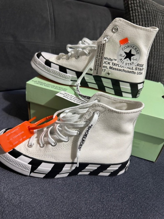 Image 1 of Converse x Off-White Chuck Taylor All-Star 70S Hi Sneaker