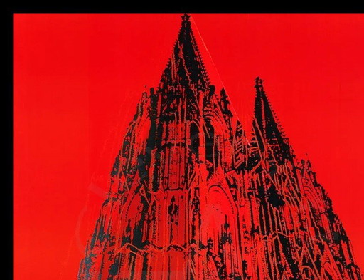 Warhol, Andy - Kölner Dom / Cologne Cathedral (red) - Art print