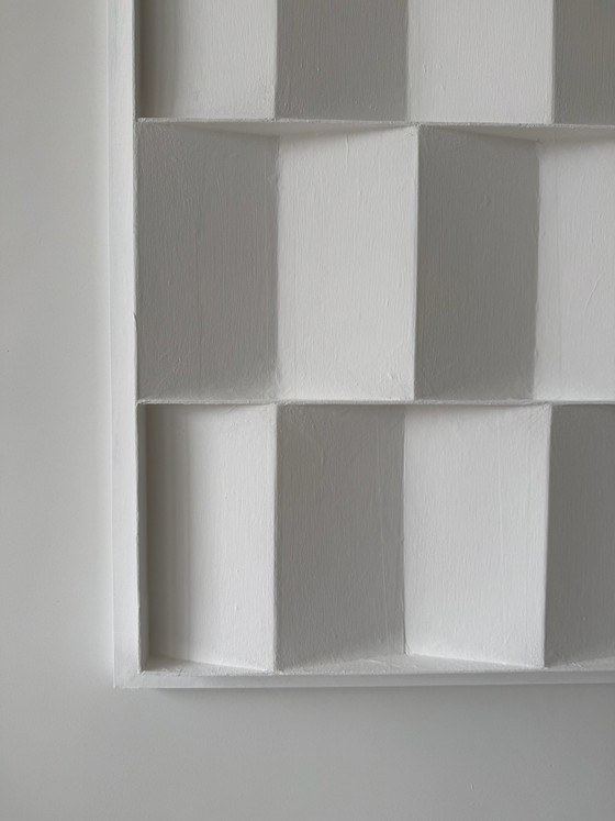 Image 1 of Beautiful Unique 3D Relief NUL Artwork (80x80cm) | Modern