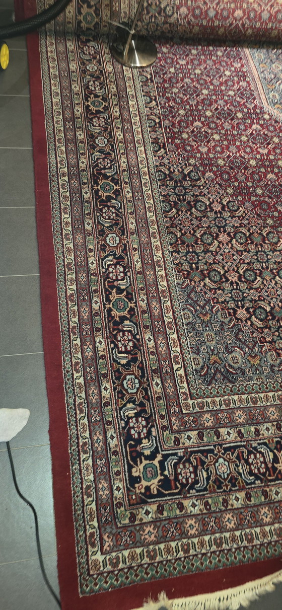 Image 1 of Majestic space-saving wonder: Hand-knotted Bidjar in the classic Herati pattern (approx. 13 m²)