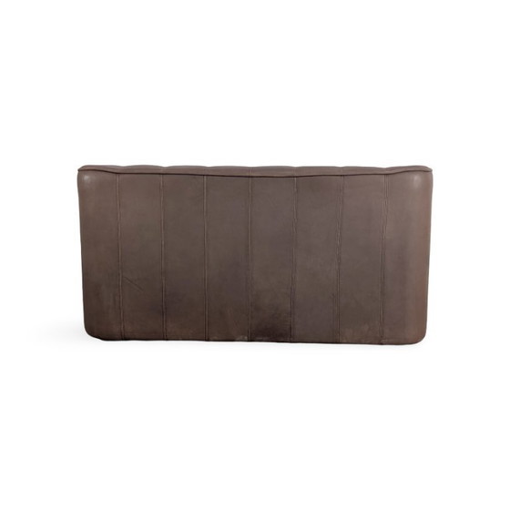 Image 1 of 2x Originele de Sede DS44 Tweezitsbank van buffelleer, bruin