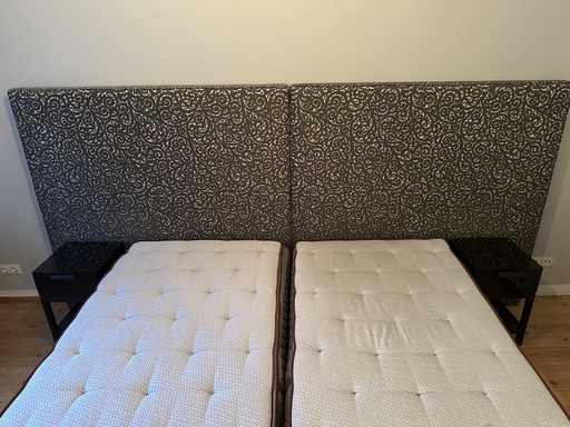 2 tables de chevet JNL Collection – Noir laqué – Design luxueux