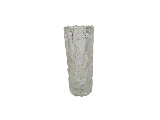 Image 1 of Georgshutte - 'ice glass' - cylinder glass - West Germany - 1960's