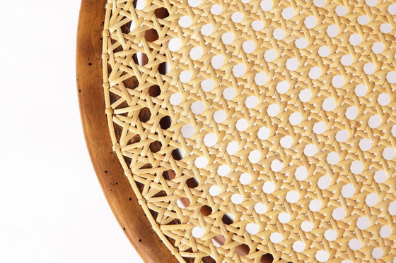 Image 1 of Set van 4 Josef Kohn gebogen houten stoelen – Oostenrijkse vintage jaren 30-50, beukenhout met Weense rieten zittingen, Thonet-s