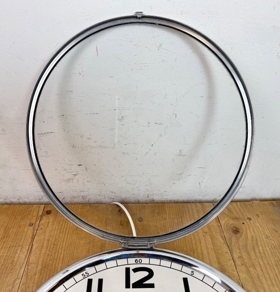 Image 1 of Vintage German Electric Wall Clock from Palmtag, 1960s