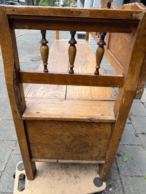 Hungarian Farm Bench – Benches, Metal, Wood (photo 7 of 9)