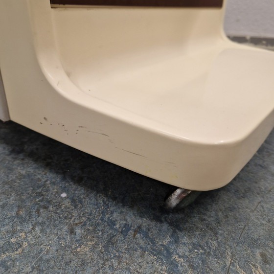 Image 1 of 70s bar cart coffee table drinks table spaceage