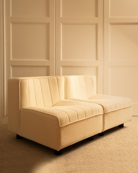 Image 1 of Paire de chauffeuses Agnoli - Italie 1970 