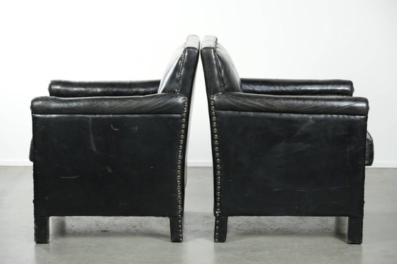 Image 1 of 2 x Einzigartige, besondere, elegante Kuhfell-Sessel mit Lederbeinen